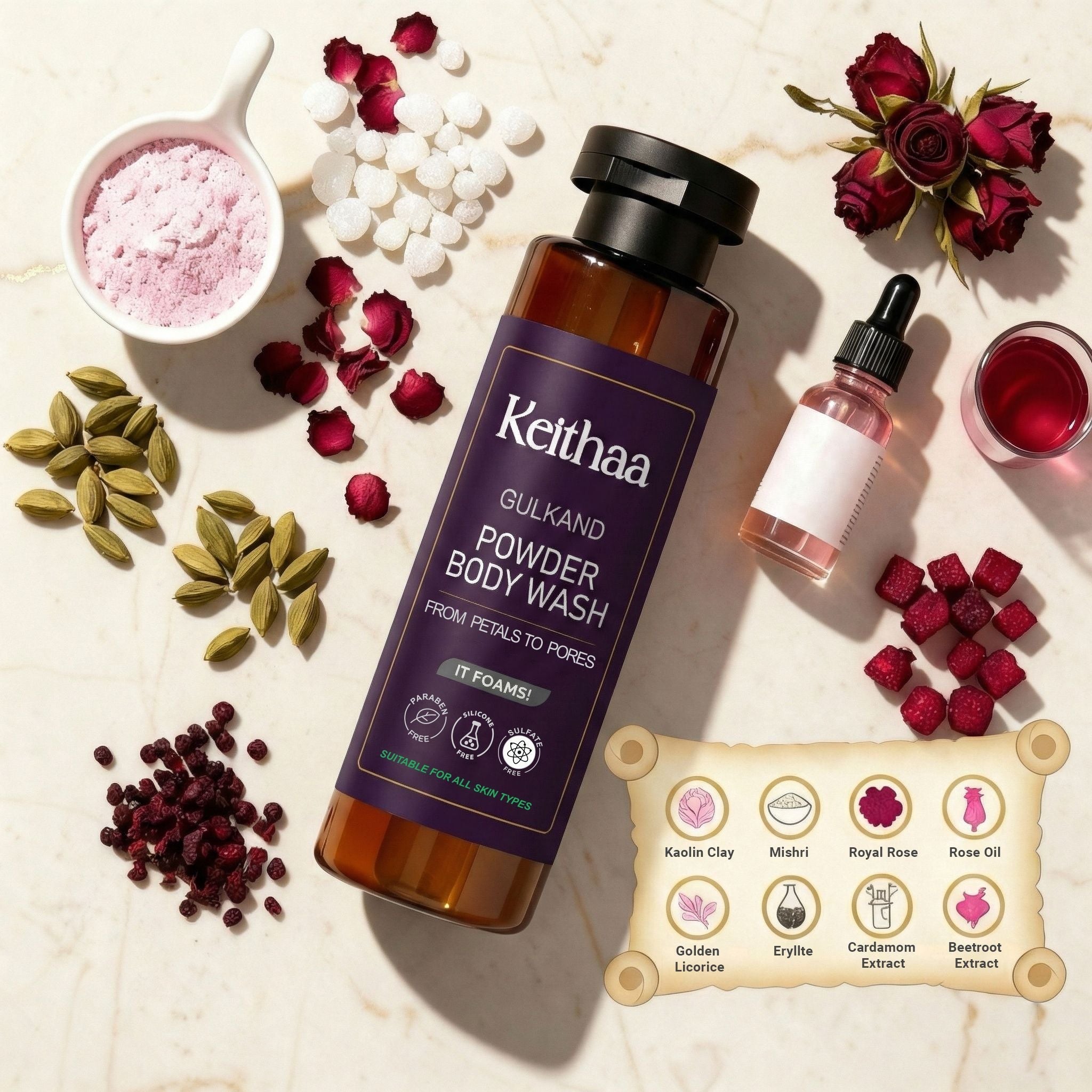 Gulkand Powder Body Wash