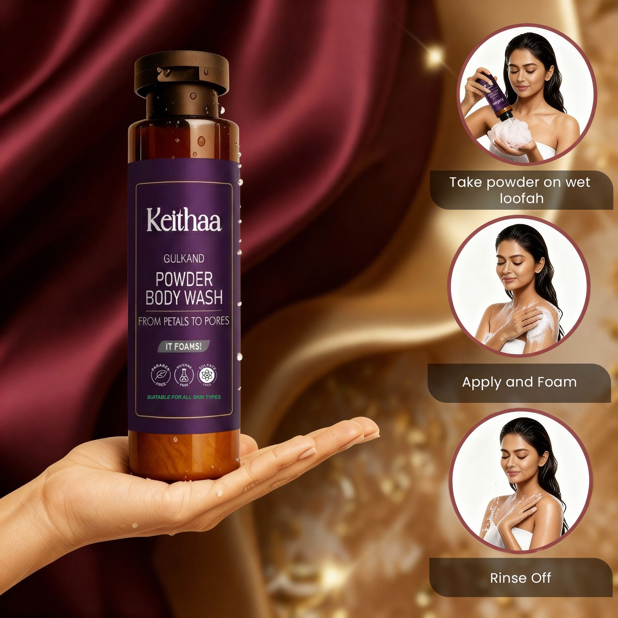 Gulkand Powder Body Wash